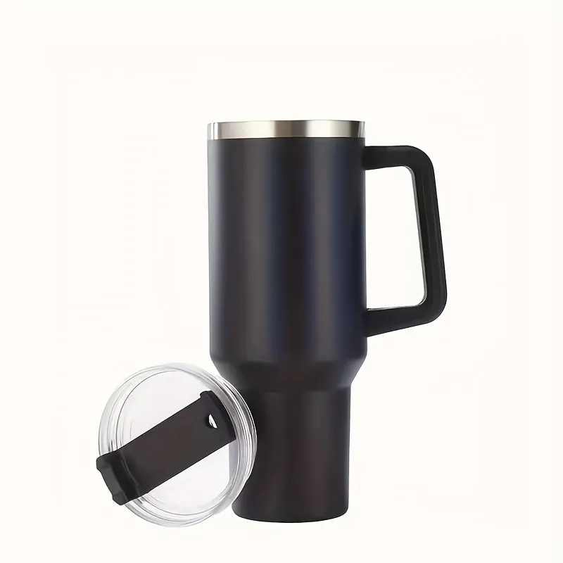 1200ml/40oz Stainless Steel Insulation Cup - Ultra-Portable, Stylish, Leak-Proof, and Insulated for Hot and Cold Drinks - Perfect for Travel, Outdoor Sports, and Camping - 1pc Large Capacity, Ideal Christmas Gift