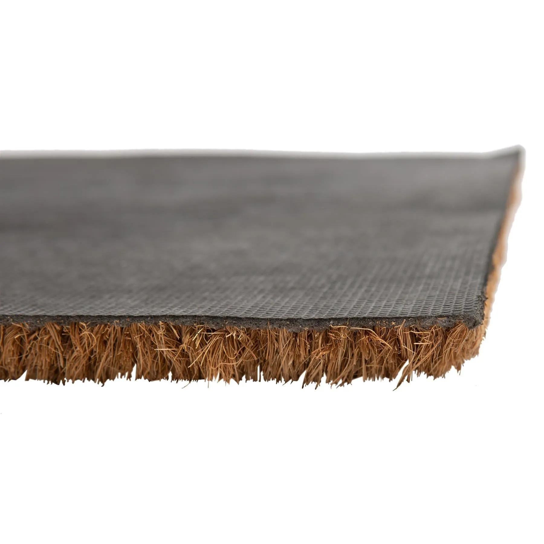 120cm x 40cm Grey Inset Coir Double Door Mat - By Nicola Spring