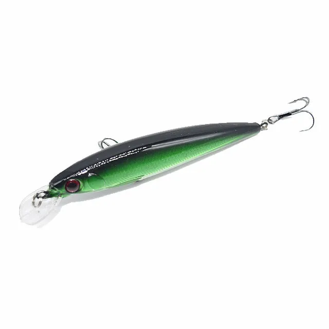 1Pcs 11cm 13.4g Floating Minnow Fishing Lure Laser Hard Artificial Bait 3D Eyes  Fishing Wobblers Crankbait Minnows YR-219