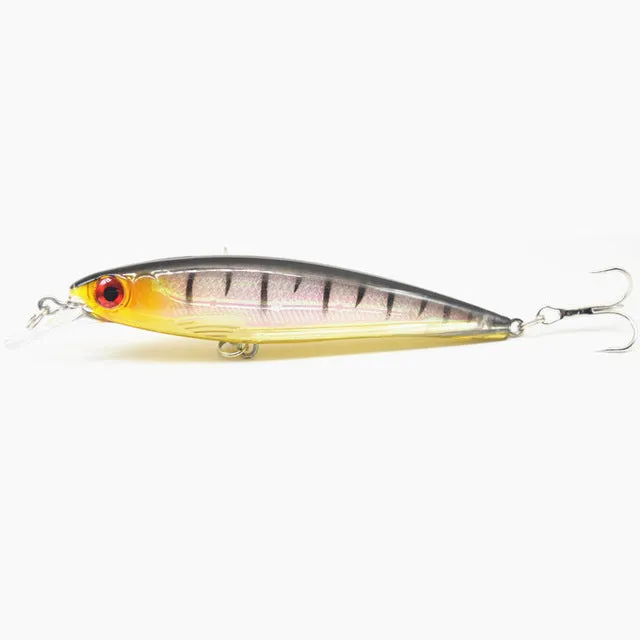 1Pcs 11cm 13.4g Floating Minnow Fishing Lure Laser Hard Artificial Bait 3D Eyes  Fishing Wobblers Crankbait Minnows YR-219