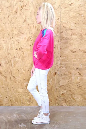 90s Panelled Pink Sweater