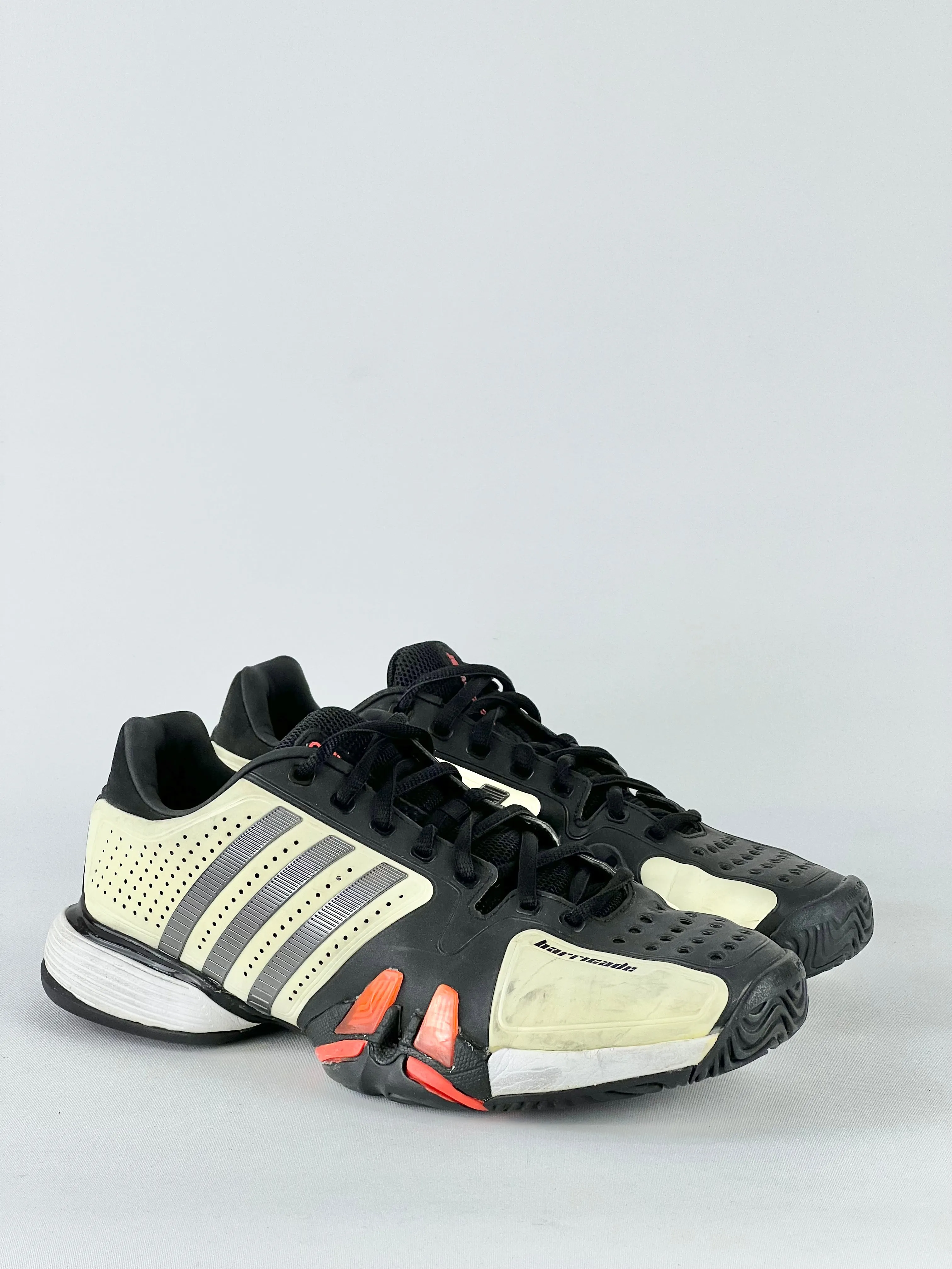 Adidas Adipower Barricade Tennis Sneaker Black/Cream - US9