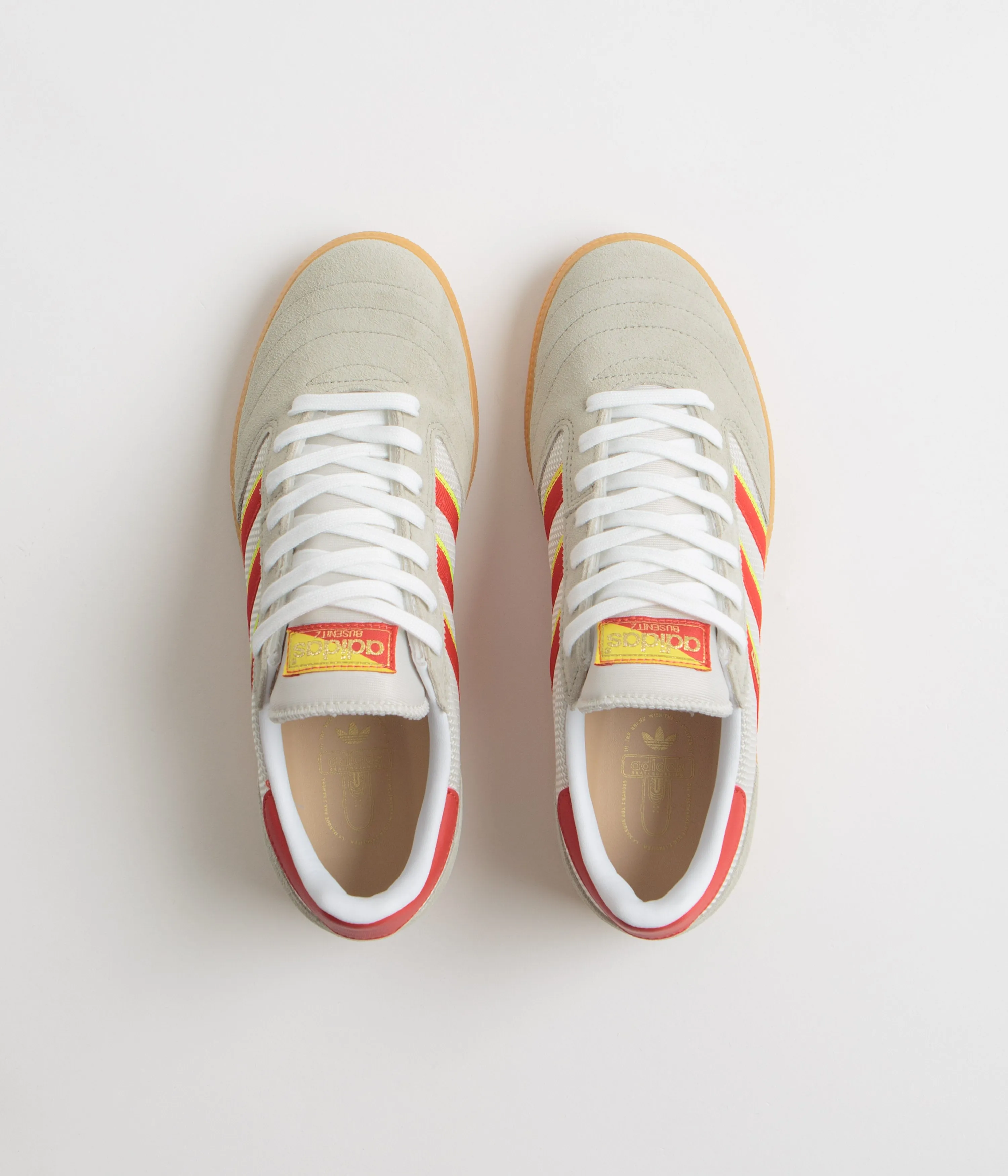 Adidas Busenitz Vintage Shoes - Feather Grey / Red / Orbit Grey