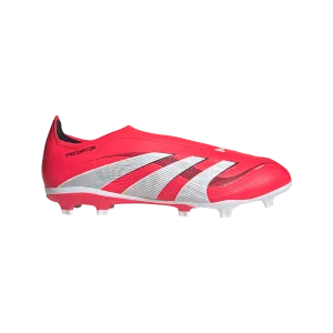 adidas Predator League Laceless Firm/Multi-Ground Soccer Cleats | Lucid Red-Cloud White | Men's