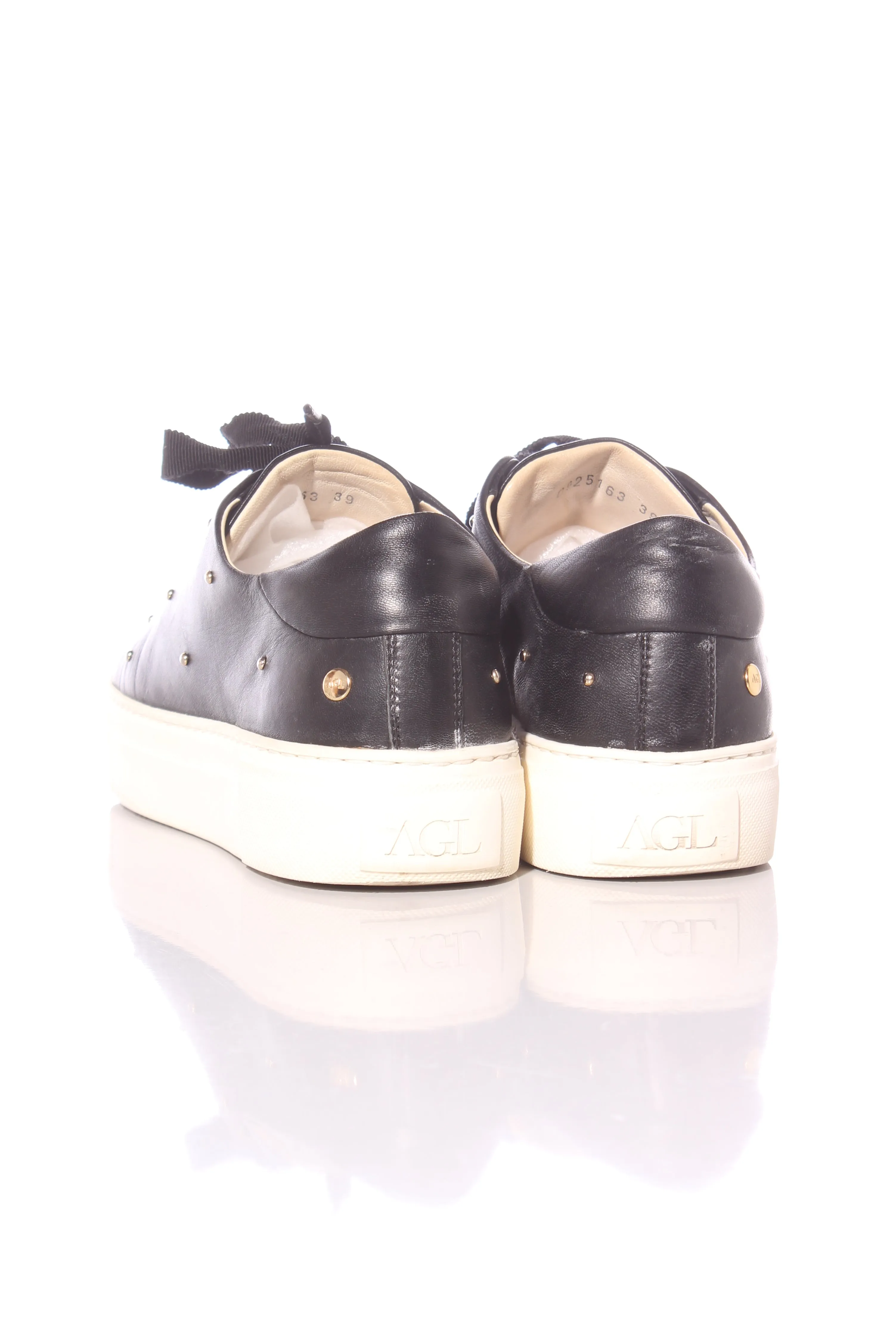 AGL - Studded leather platform sneakers! 39