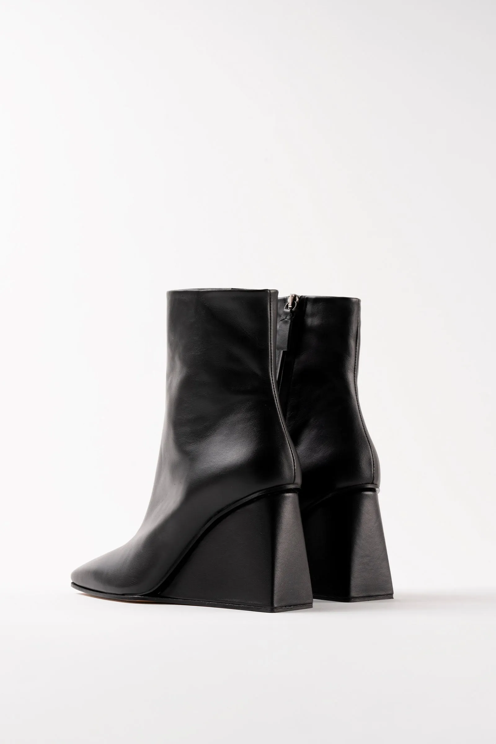 AKIRA - Black Leather Ankle Boots