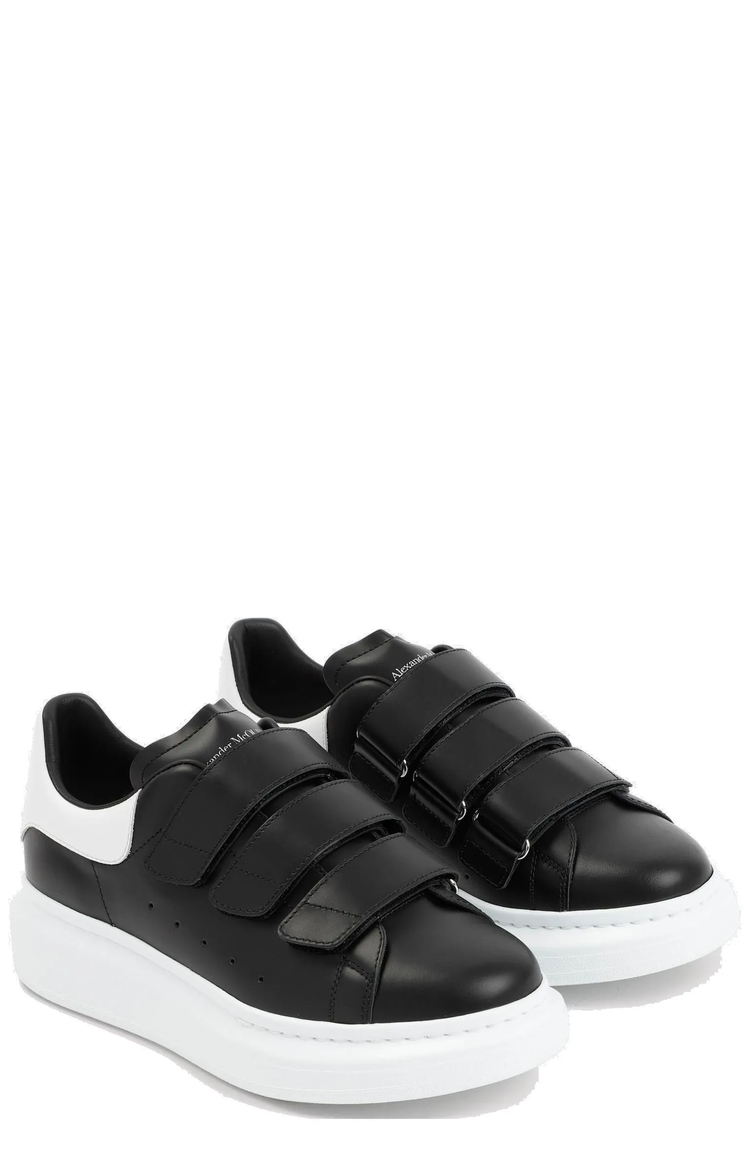 Alexander McQueen Touch-Strap Round Toe Sneakers