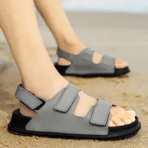 Amozae-BKQU 2024 Men Summer Platform Wedge Slides Breathable Slippers Comfortable Pvc Shoes Breathable Beach Shoes