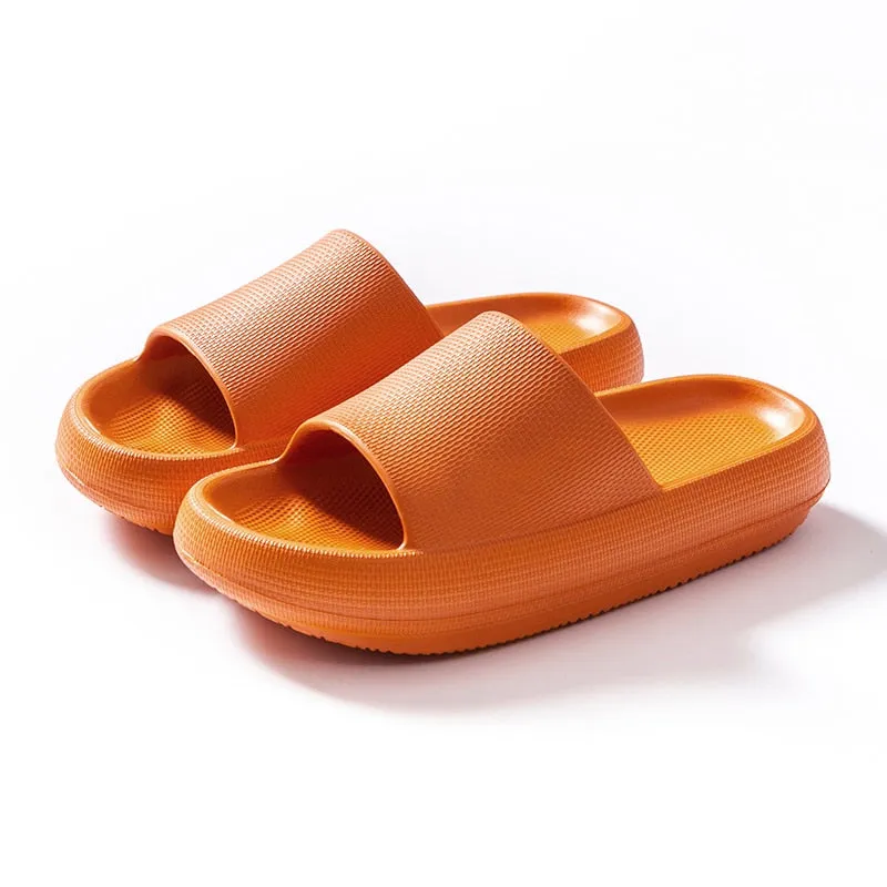 Amozae Women Men Summer Fashion Slippers Slide Sandals Beach High Heels Shower Thick Soft Sole Ladies Boys Girls Bathroom Shoes