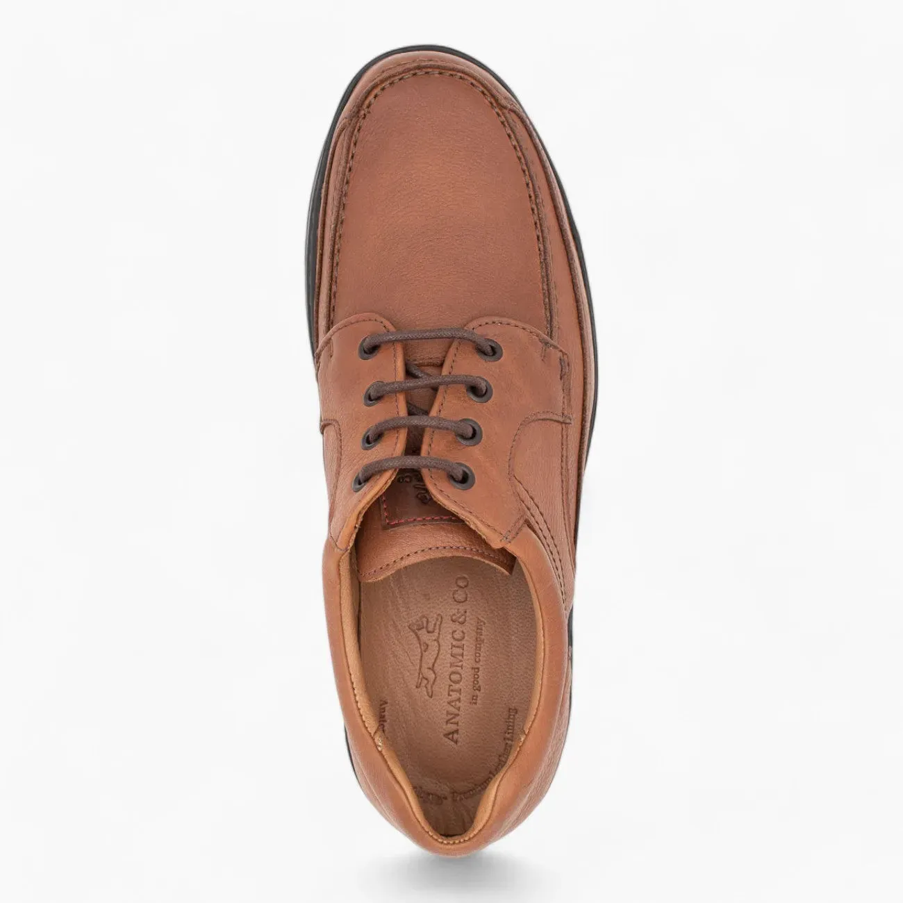 Anatomic & Co Gurupi Men's Leather Lace-Up Shoes, Lightweight with Cushioned Sole