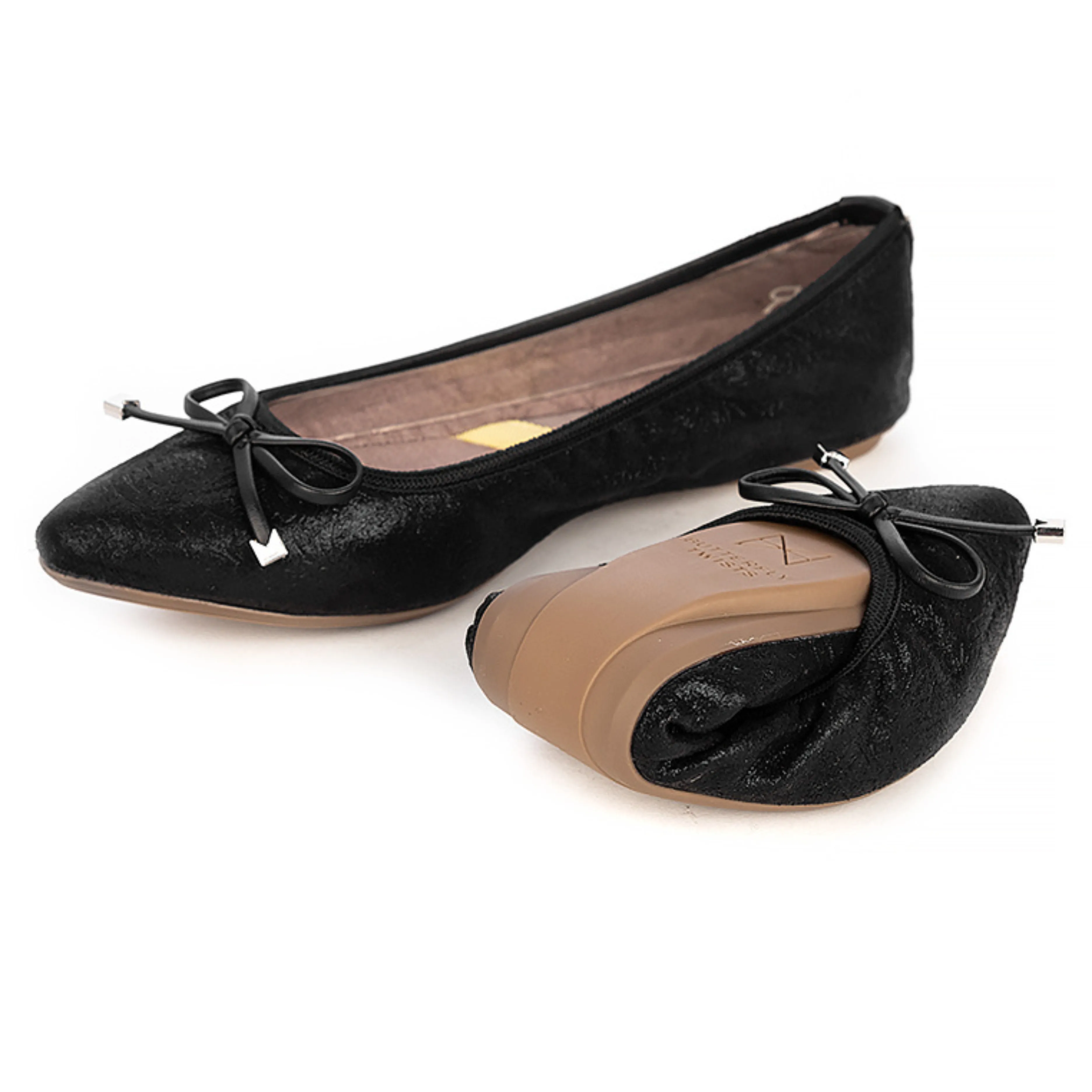 ANNIE Ballet Flat Shoes - Black