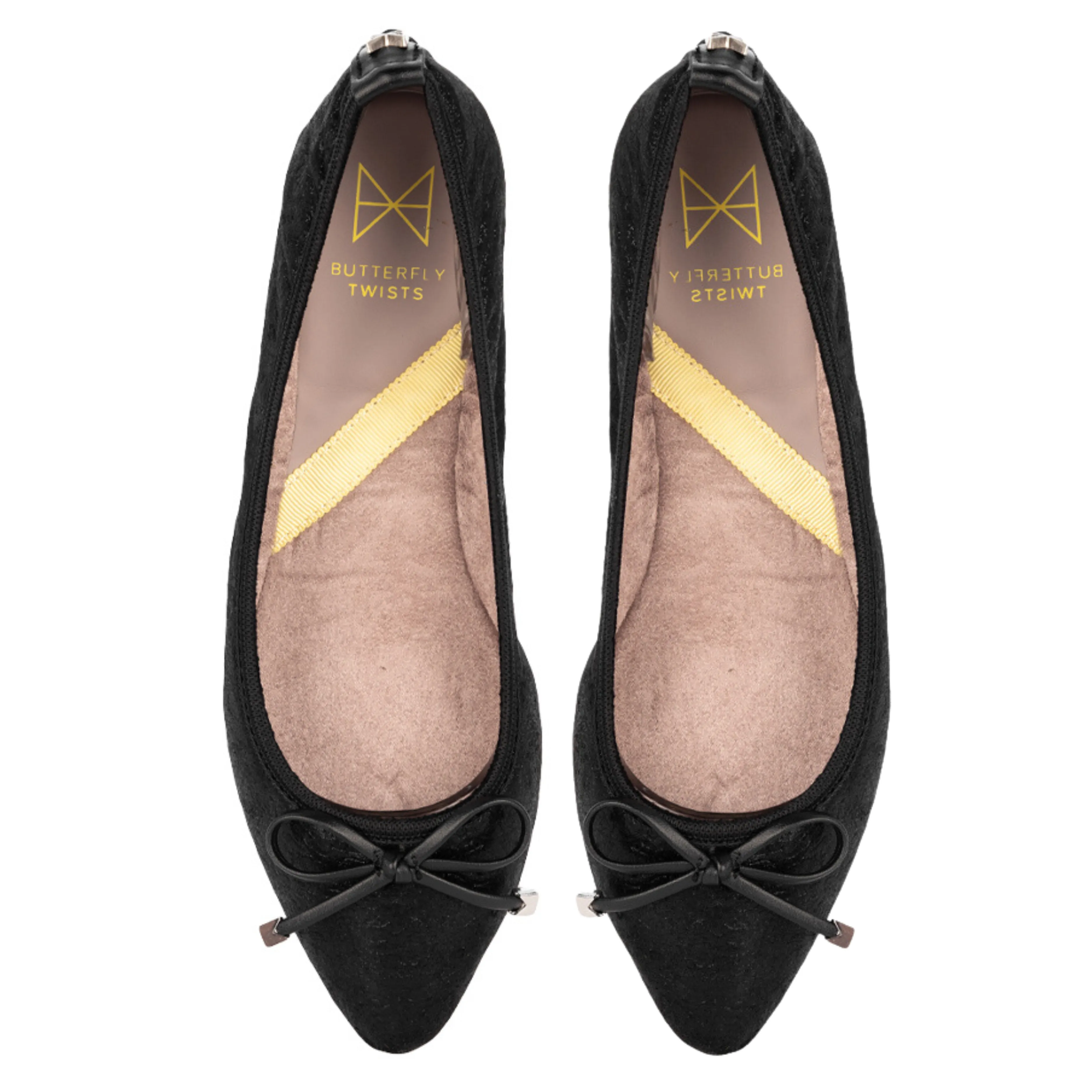 ANNIE Ballet Flat Shoes - Black