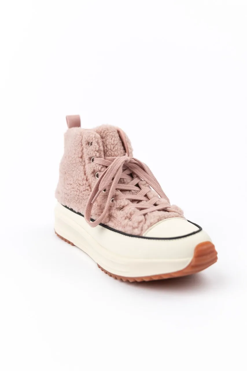 Aubrey Sherpa High Top Platform Sneakers