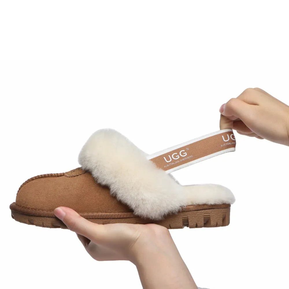 Australian Shepherd Slingback Slippers Unisex Waffle Plus #AS2042