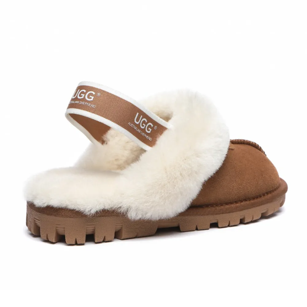 Australian Shepherd Slingback Slippers Unisex Waffle Plus #AS2042