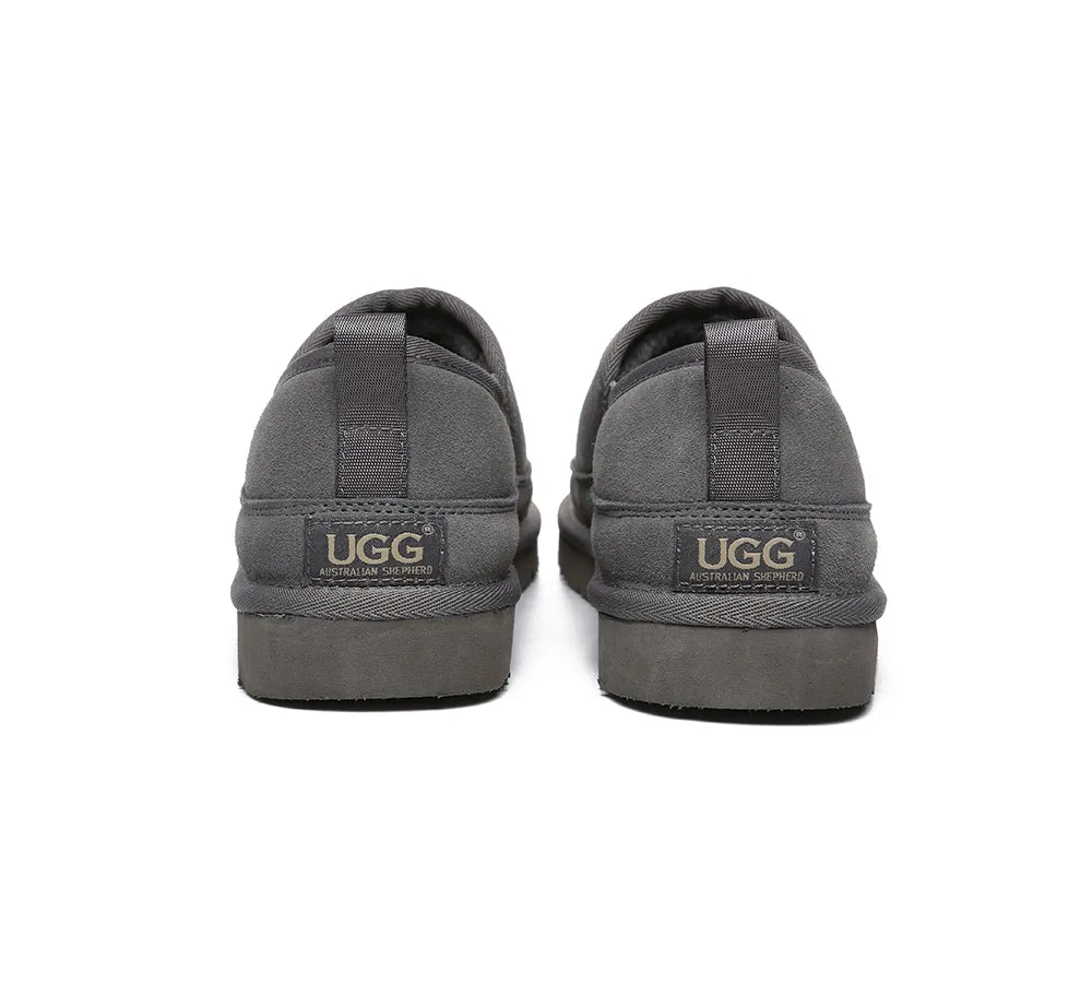 AUSTRALIAN SHEPHERD® UGG Slippers Men Sheepskin Wool Ankle Porter