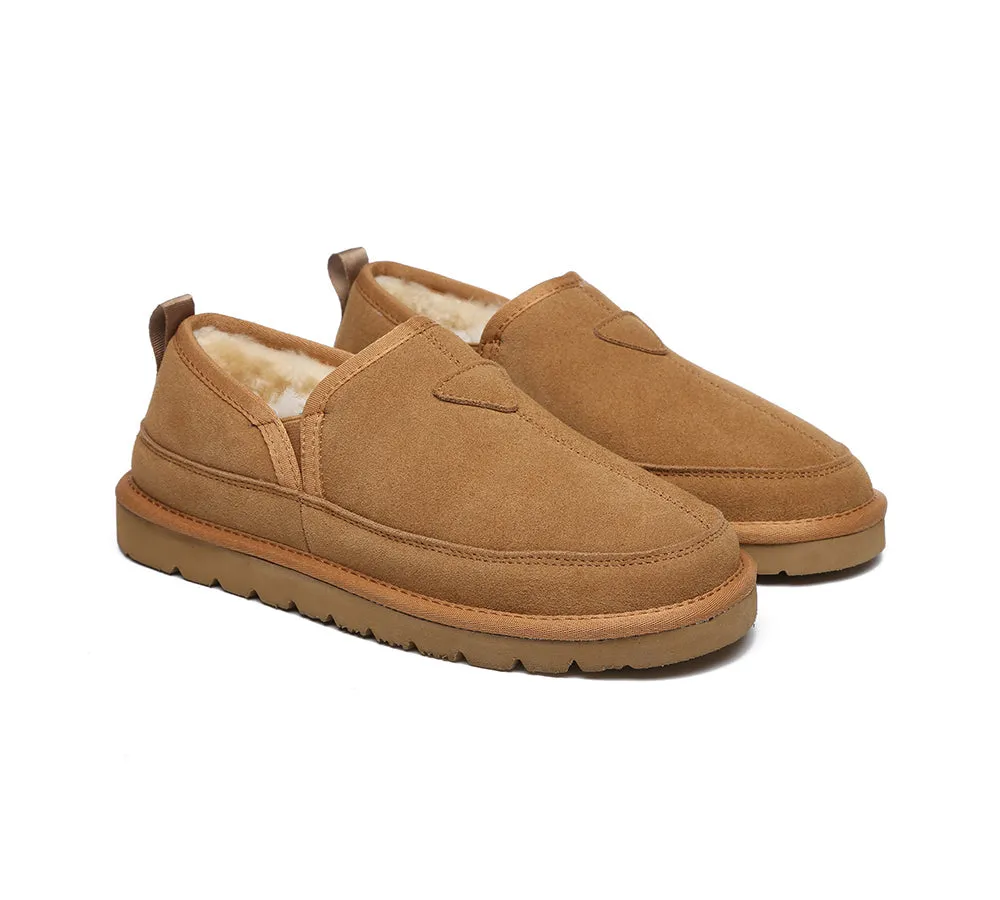 AUSTRALIAN SHEPHERD® UGG Slippers Men Sheepskin Wool Ankle Porter