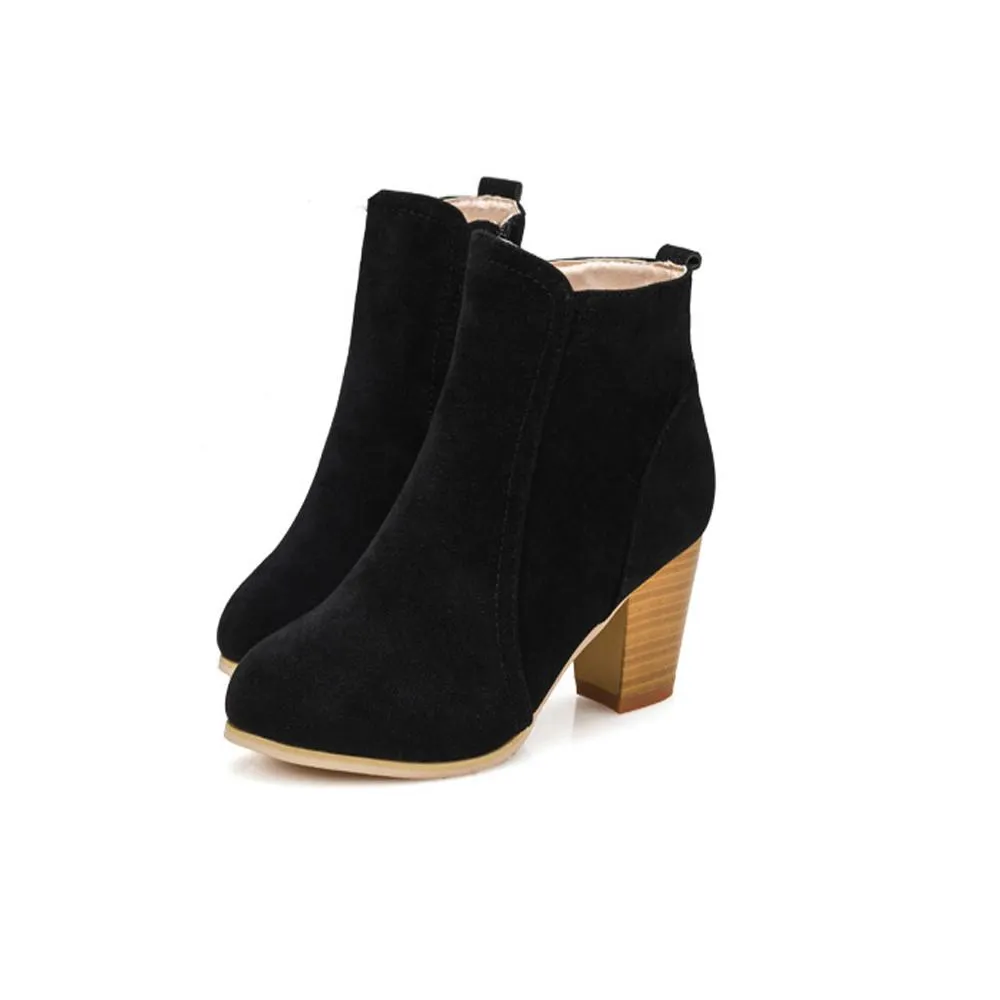 Autumn Winter Boots With High Heels Boots Shoes Martin Boots Women Ankle