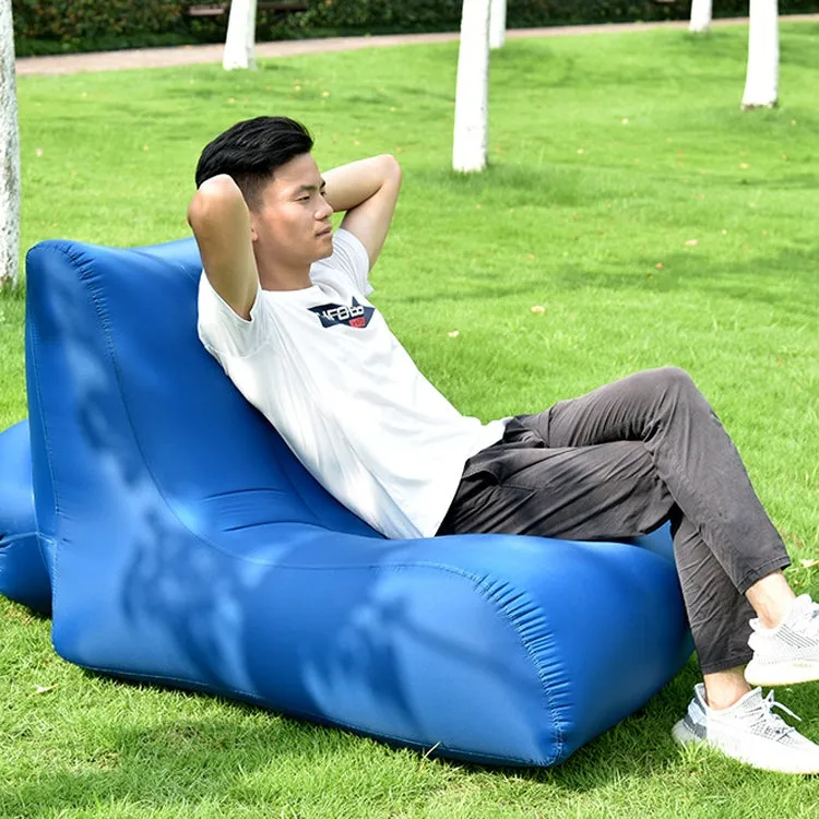 BB1803 Foldable Portable Inflatable Sofa Single Outdoor Inflatable Seat, Size: 90 x 70 x 65cm(Black)