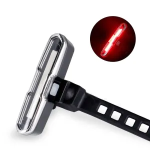 Bicycle Light USB Charging LED Warning Light Night Riding COB Tail Light, Specification: 7505A Single Red Light