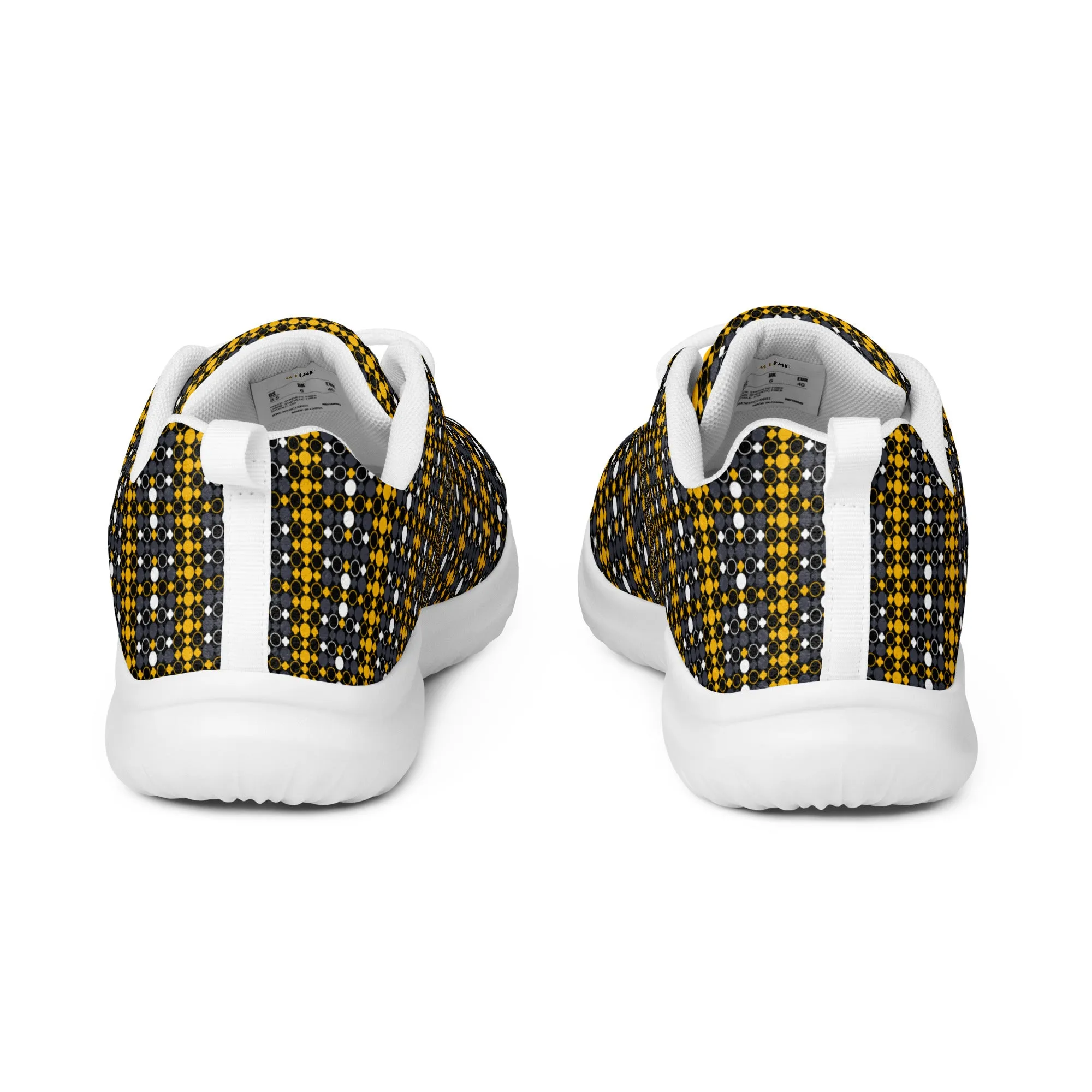 Black & Gold Vintage Women’s athletic shoes