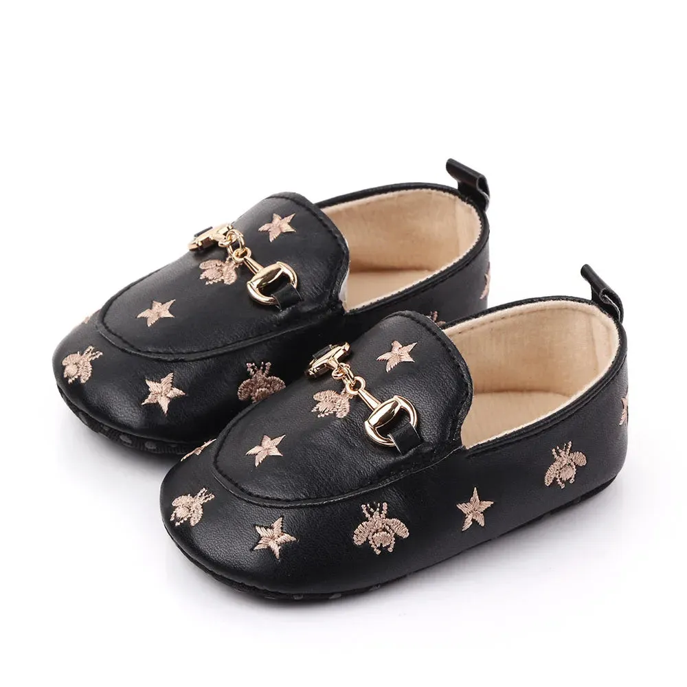 Brand New Infant Boy Shoes Newborn Footwear Toddler Girl Soft Moccasins Cute Cartoon Bees Star Loafers for 1 Year Old Baby Items