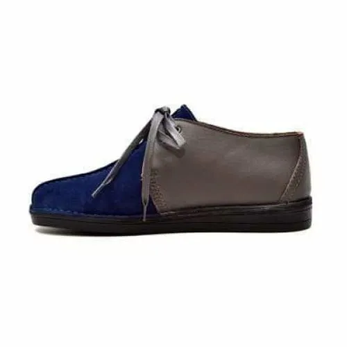 British Walkers Kingston Desert Trek Men's Navy Blue and Gray Suede