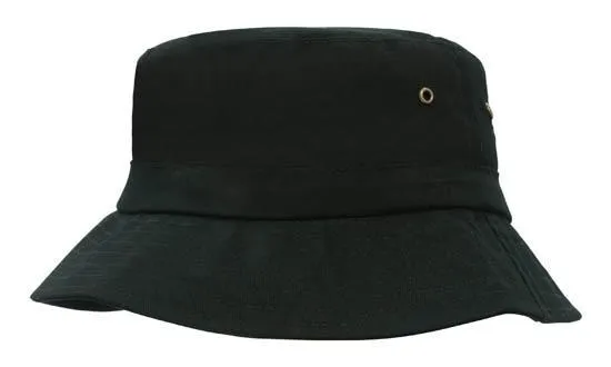 BRUSHED SPORTS TWILL YOUTH BUCKET HAT