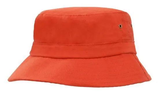 BRUSHED SPORTS TWILL YOUTH BUCKET HAT