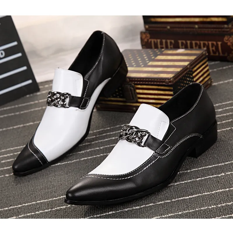 Business Elegant Pointed Toe Leather Men Shoes