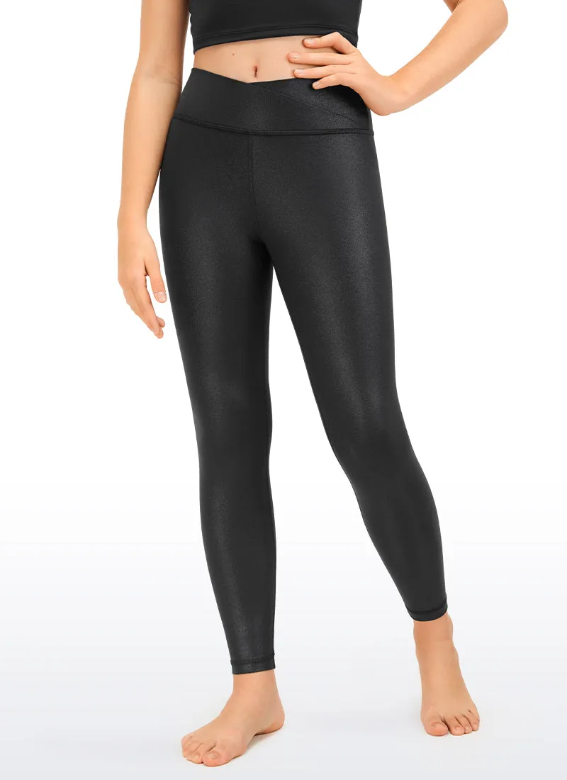 Butterluxe Girls Active Leggings - V Cross Waist