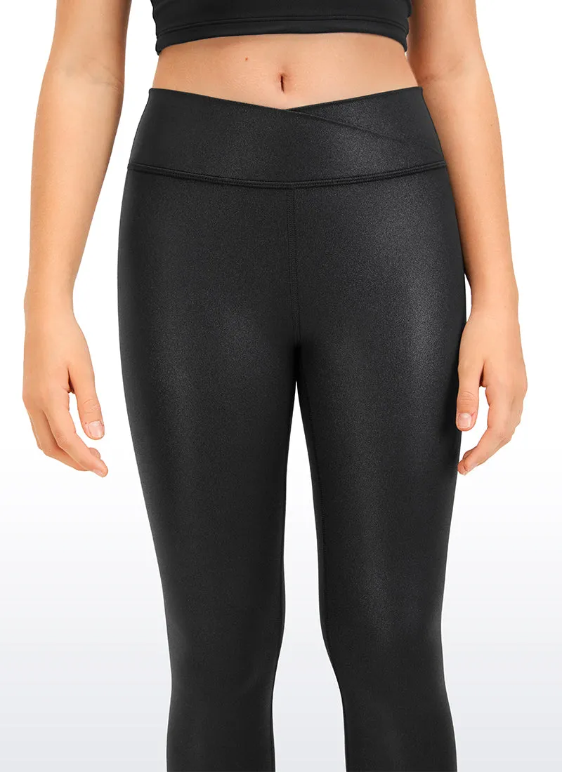 Butterluxe Girls Active Leggings - V Cross Waist