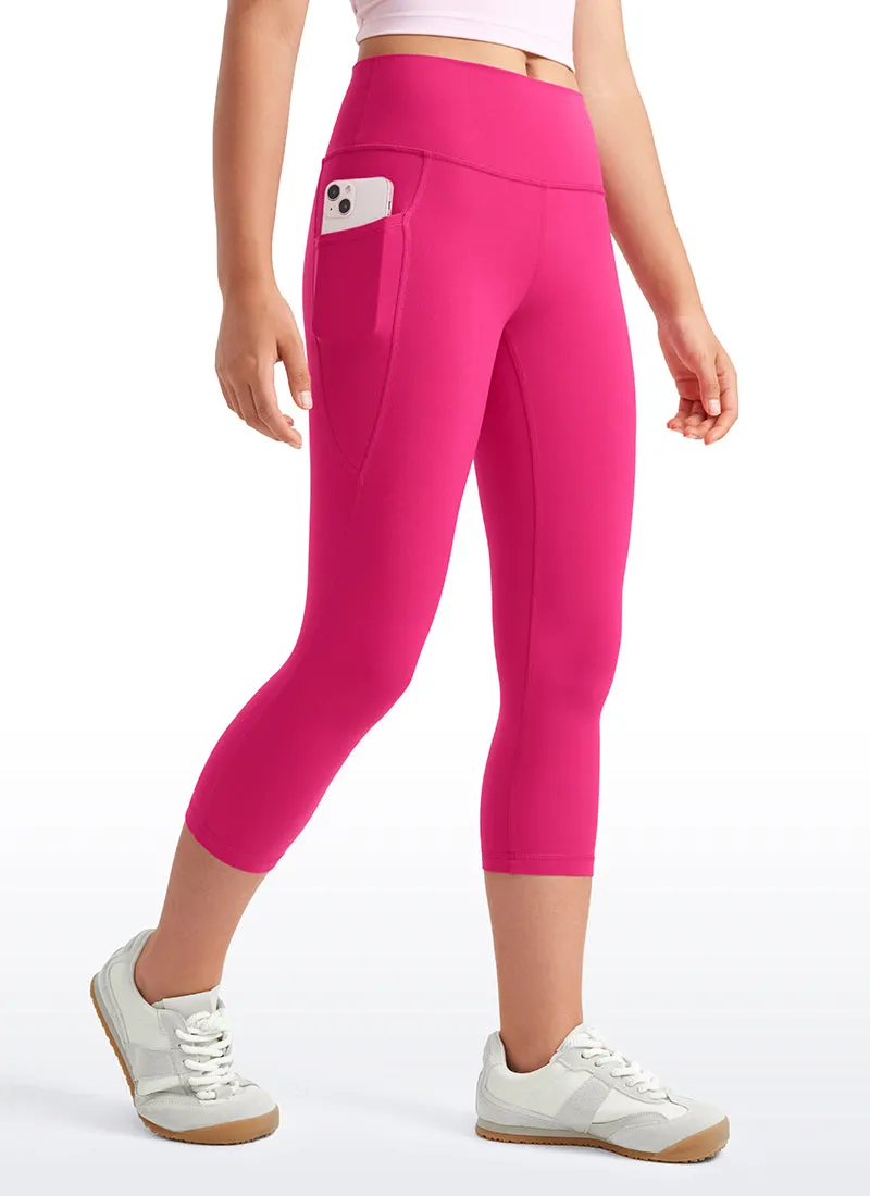 Butterluxe Girls Athletic Pockets Capri Leggings