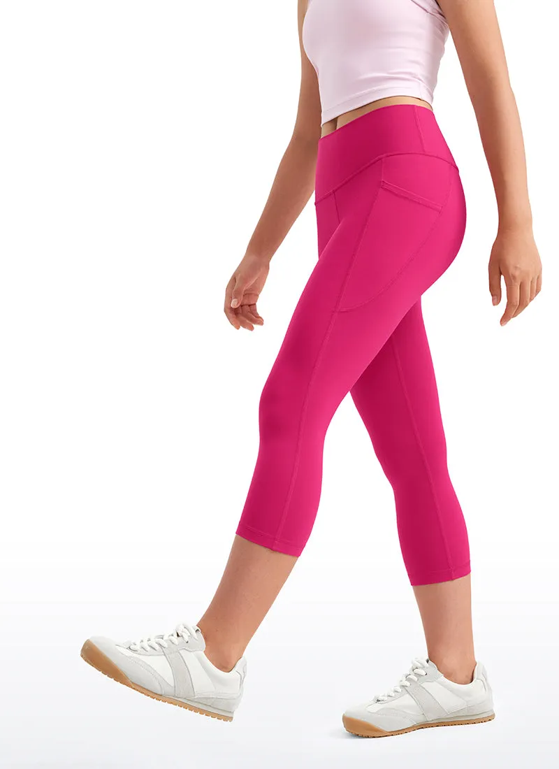 Butterluxe Girls Athletic Pockets Capri Leggings