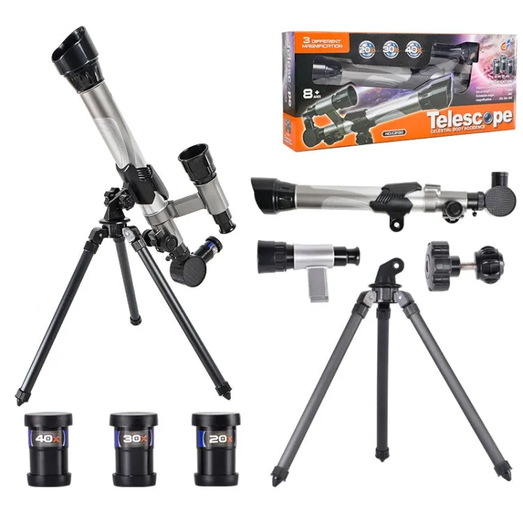 C2130 20X-40X HD Astronomical Telescope With Multi-Eyepiece(As Show)