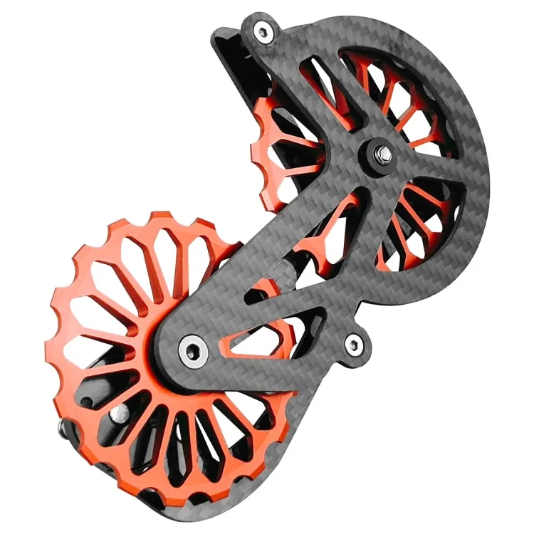 Carbon Fiber Guide Wheel For Road Bike Bicycle Bearing Rear Derailleur Guide Wheel Parts, Model Number: SD5 Red