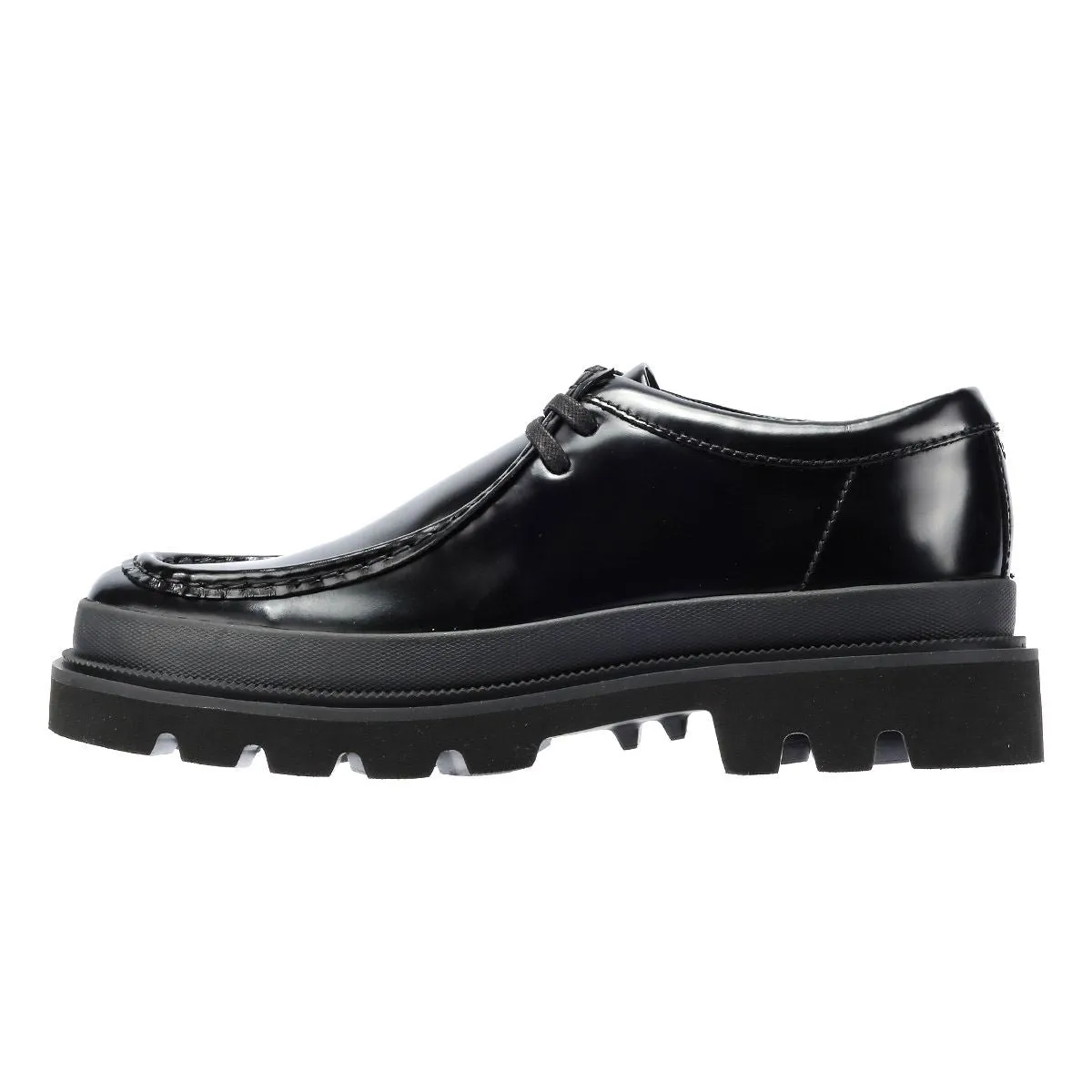 Clarks Badell Seam Leather Men's Black Lace-Up Shoes