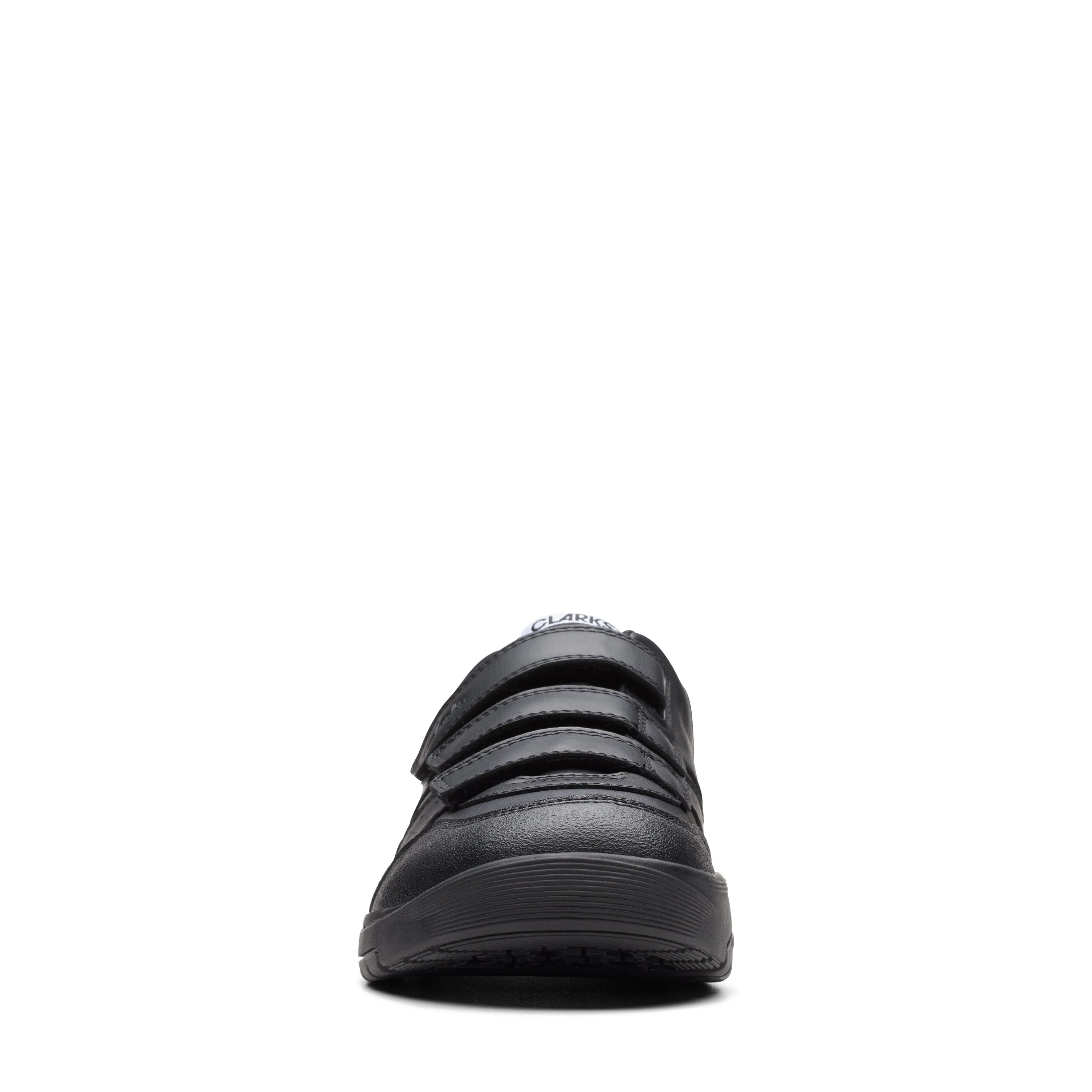 Clarks Cica Star Orb Y Boys Black School Shoes