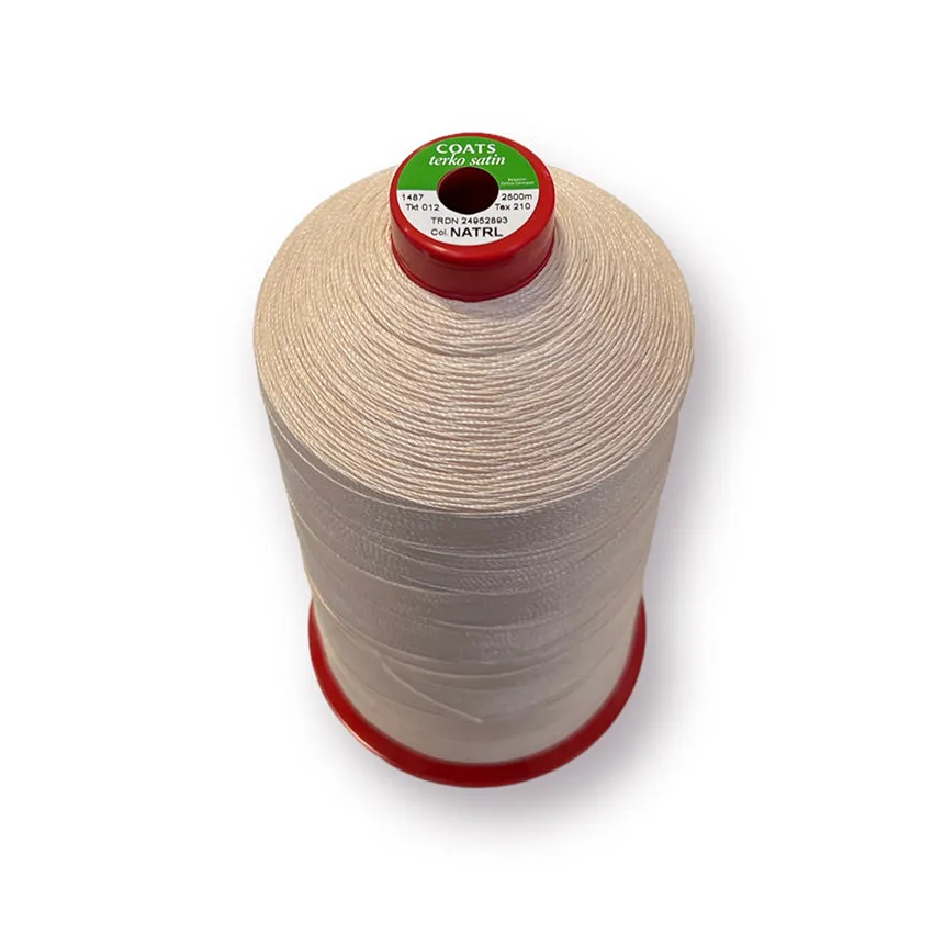 Coats Extra Heavy Thread - Terko Satin 12 for Carpet Overlocking, Upholstery, etc