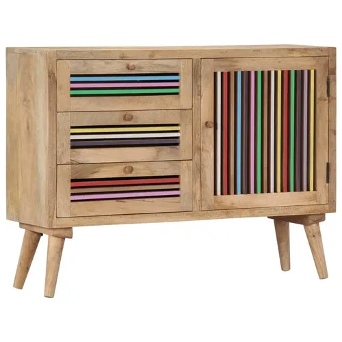 Colorful Sideboard Solid Mango Wood