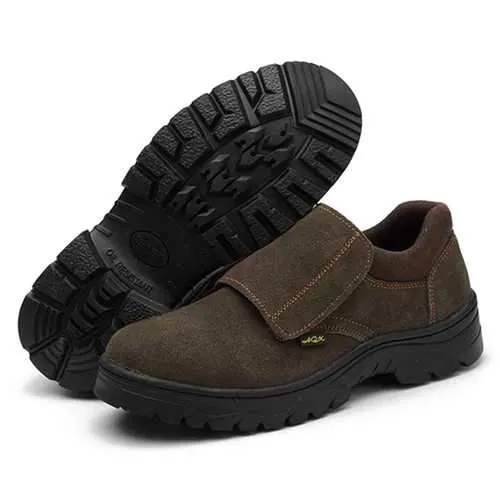 Comfy Men Wear Resisitant Outsole Hook Loop Outdoor Working Shoes