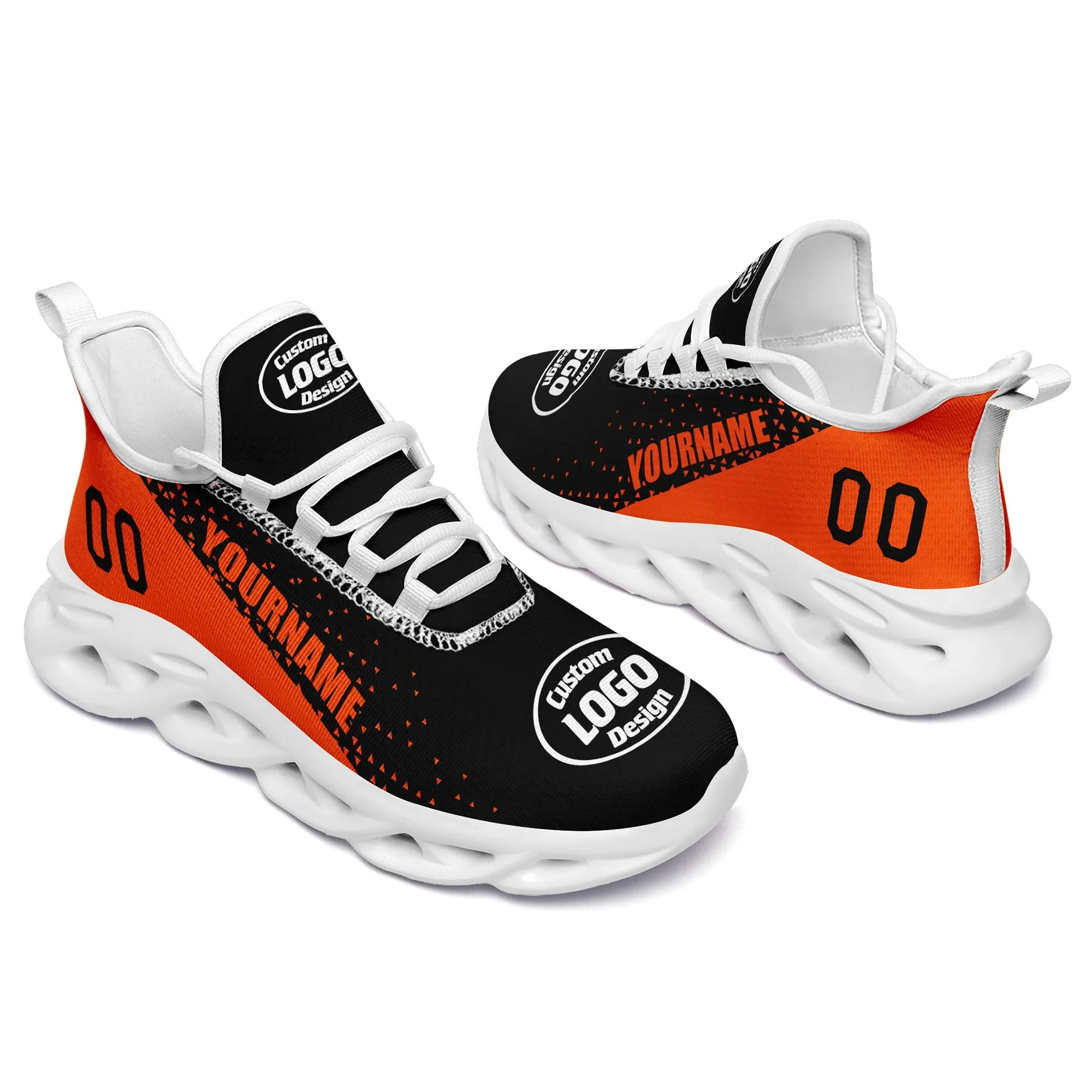 Custom Black Orange Jersey MaxSoul Shoes and Hat Combo Offer Personalized ZH-D0b0087-b