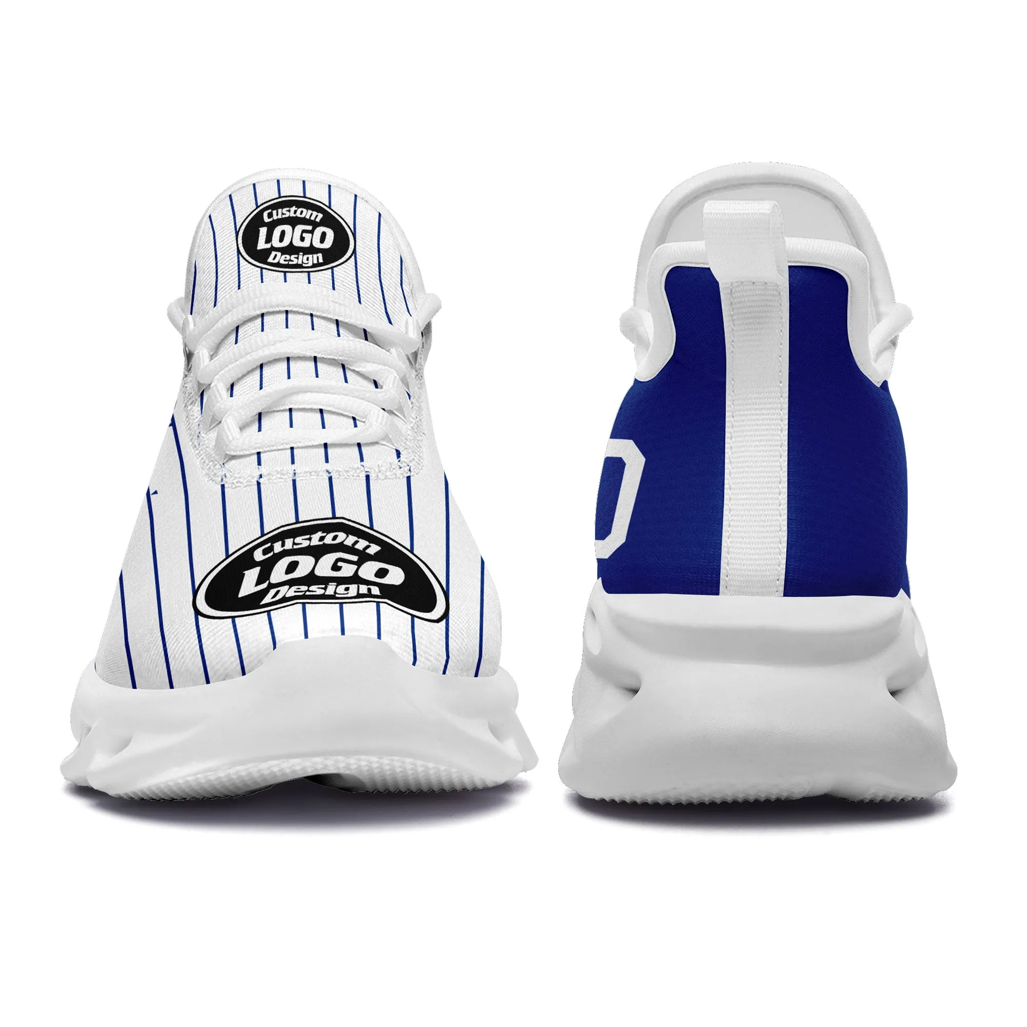 Custom White Blue Jersey MaxSoul Shoes and Hat Combo Offer Personalized ZH-D0b008f-a