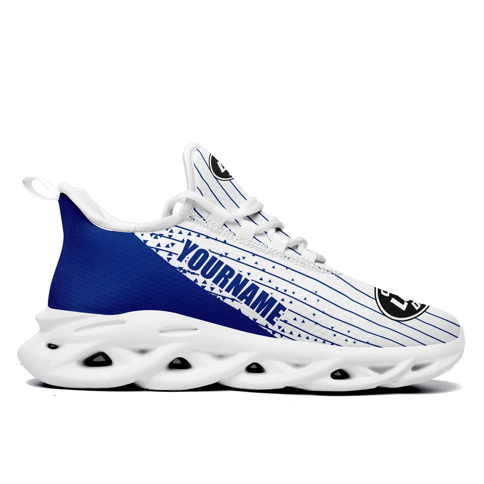 Custom White Blue Jersey MaxSoul Shoes and Hat Combo Offer Personalized ZH-D0b008f-a