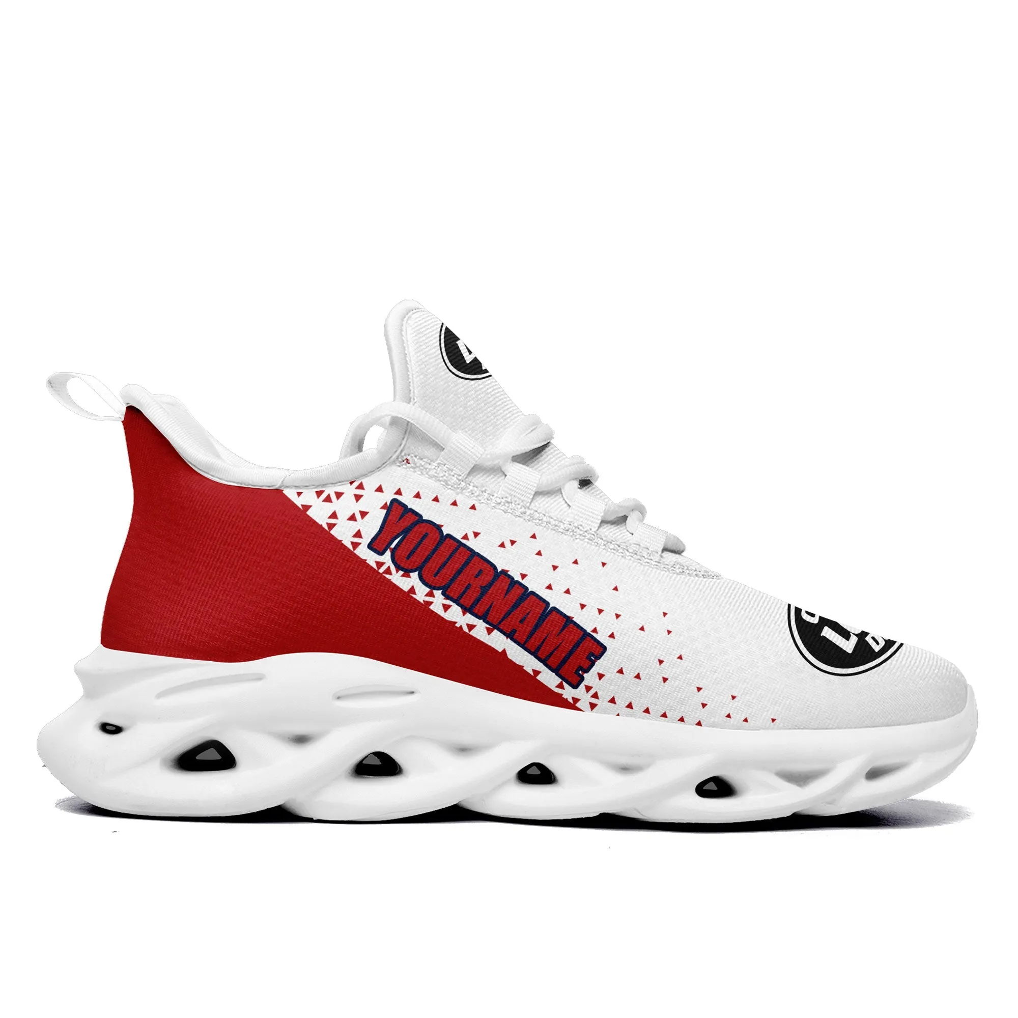 Custom White Red Jersey MaxSoul Shoes and Hat Combo Offer Personalized ZH-D0b0088-a