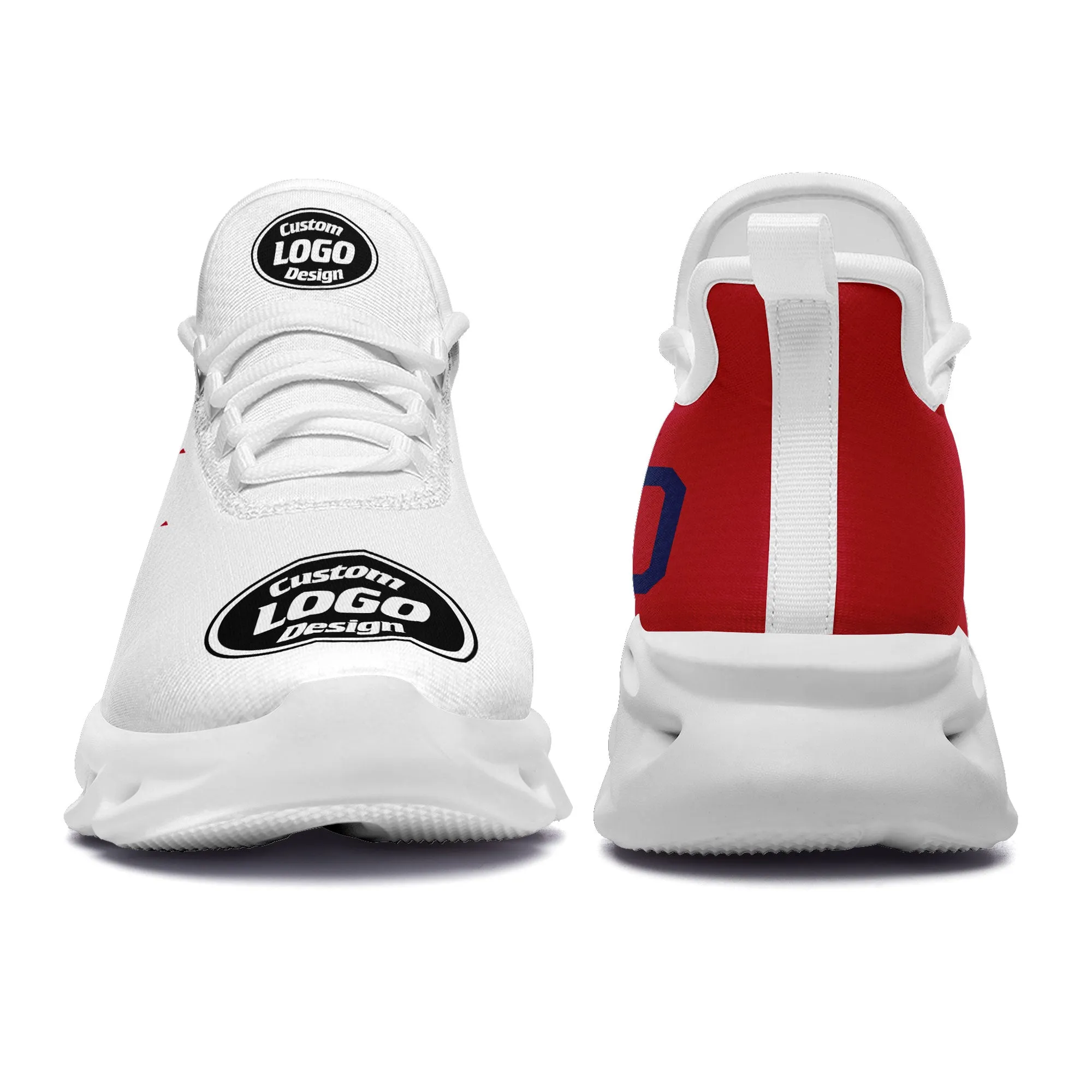 Custom White Red Jersey MaxSoul Shoes and Hat Combo Offer Personalized ZH-D0b009a-a