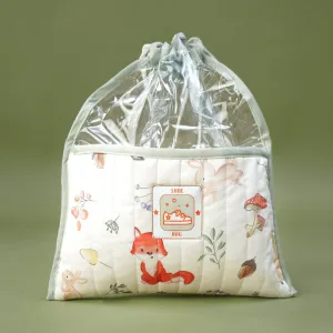 Fancy Fluff Organic Cotton Shoe Bag - Woodland