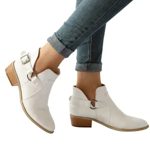 Fashion Women Boots Pointed Toe Martin Boots Classic Ankle Boots  Casual Shoes