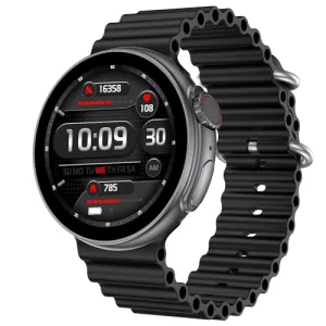 Fire-Boltt Asteroid 1.43” Super AMOLED Display Smart Watch, One Tap Bluetooth Calling, 466 * 466 px Resolution, 123 Sports Modes, in-Built Voice Assistance, 350mAh Large Battery (Black)