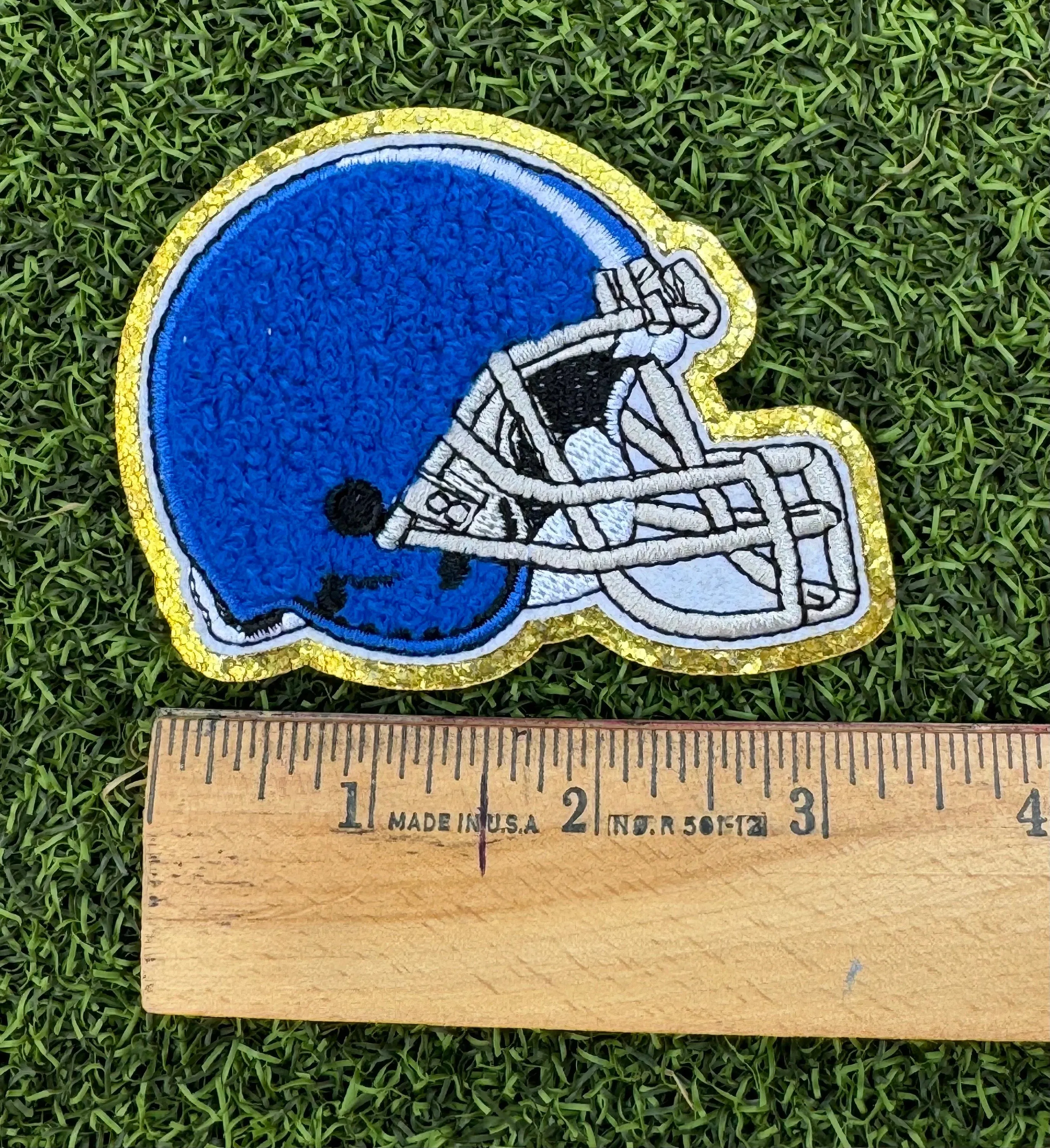 Football Helmet Iron On Patches